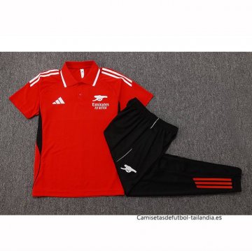 Conjunto Polo del Arsenal 2025-2026 Rojo