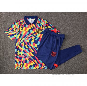 Conjunto Polo del Barcelona 2021-2022 Amarillo