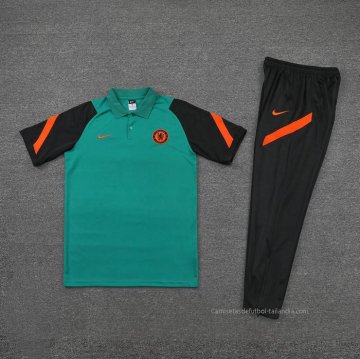 Conjunto Polo del Chelsea 2022-2023 Verde