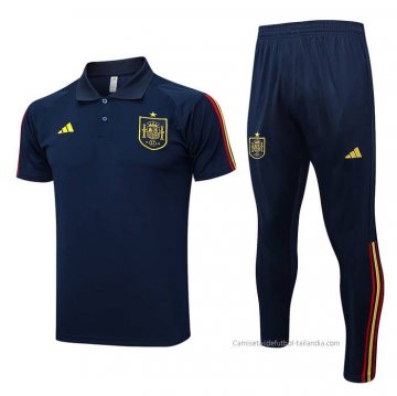 Conjunto Polo del Espana 2023-2024 Azul Conjunto Polo del Espana 2023-2024 Azul