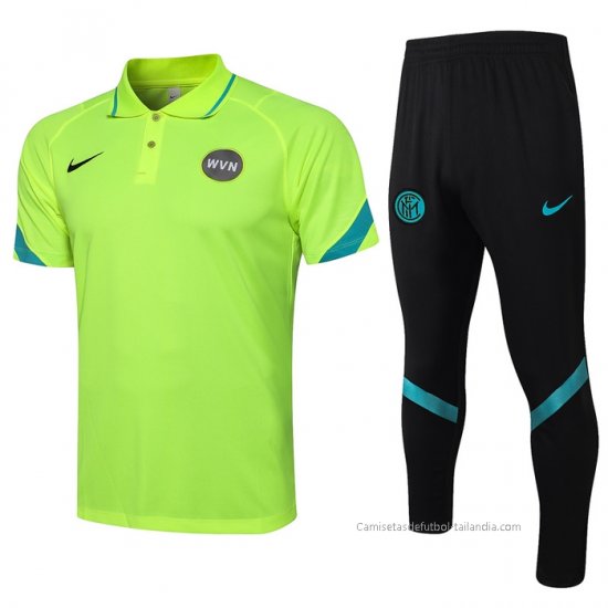 Conjunto Polo del Inter Milan 2021-2022 Verde - Haga un click en la imagen para cerrar