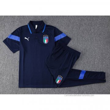 Conjunto Polo del Italia 2022-2023 Azul Marino