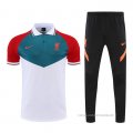 Conjunto Polo del Liverpool 2022-2023 Verde Blanco Rojo
