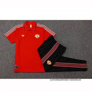 Conjunto Polo del Manchester United 2025-2026 Rojo