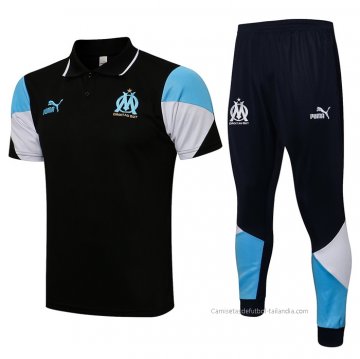 Conjunto Polo del Olympique Marsella 2021-2022 Negro Conjunto Polo del Olympique Marsella 2021-2022 Negro