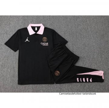 Conjunto Polo del Paris Saint-Germain Jordan 2024-2025 Negro