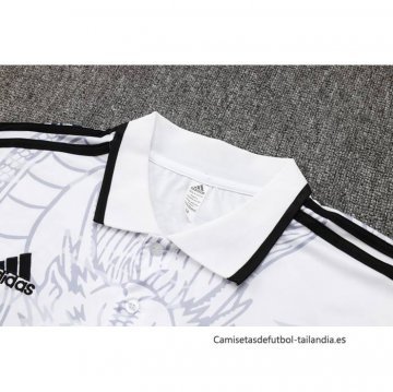 Conjunto Polo del Real Madrid Dragon 2024-2025 Blanco
