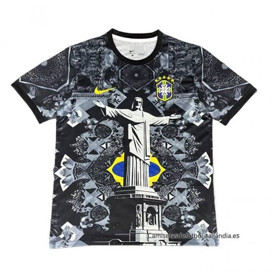 Tailandia Camiseta Brasil Jesus 2025-2026 Negro - Haga un click en la imagen para cerrar