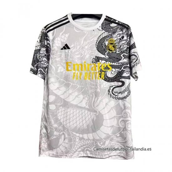 Tailandia Camiseta Real Madrid Dragon 2024-2025 Gris - Haga un click en la imagen para cerrar