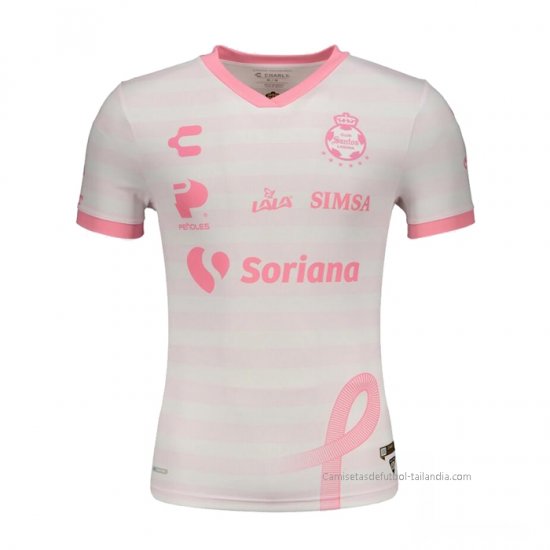 Tailandia Camiseta Santos Laguna Octubre Rosa 2021 - Haga un click en la imagen para cerrar