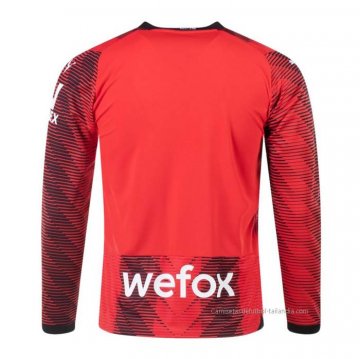 1ª Camiseta AC Milan Manga Larga 2023-2024