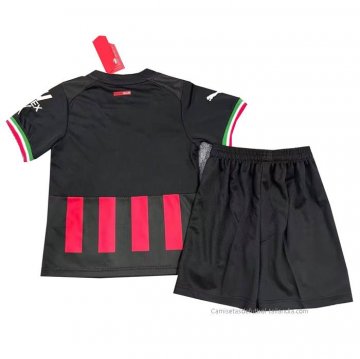 1ª Camiseta AC Milan Nino 2022-2023