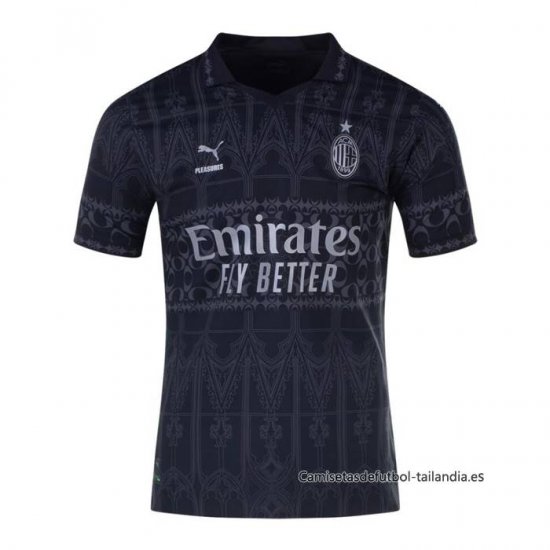 Camiseta AC Milan Pleasures Authentic 2023-2024 - Haga un click en la imagen para cerrar