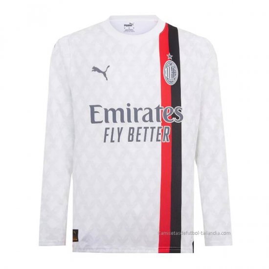 2ª Camiseta AC Milan Manga Larga 2023-2024 - Haga un click en la imagen para cerrar