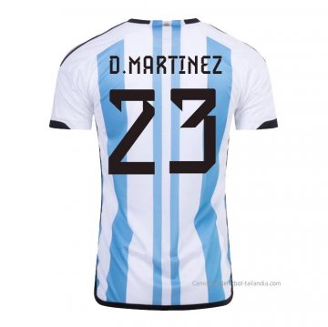 1ª Camiseta Argentina Jugador D.Martinez 2022 1ª Camiseta Argentina Jugador D.Martinez 2022