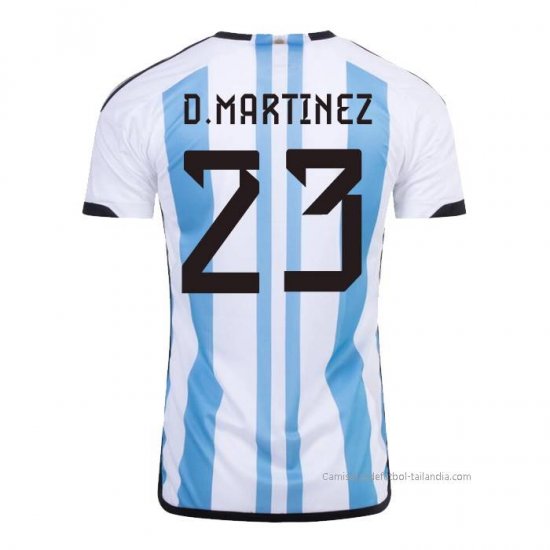 1ª Camiseta Argentina Jugador D.Martinez 2022 - Haga un click en la imagen para cerrar