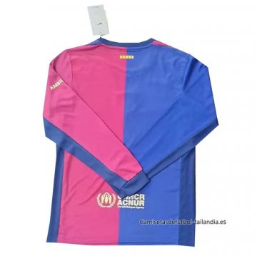 1ª Camiseta Barcelona Manga Larga 2024-2025