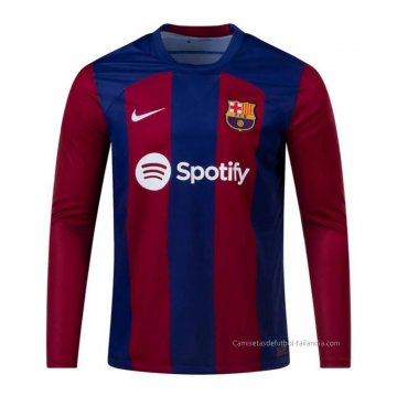 1ª Camiseta Barcelona Manga Larga 2023-2024 1ª Camiseta Barcelona Manga Larga 2023-2024