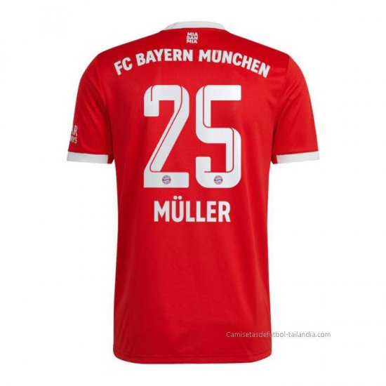 1ª Camiseta Bayern Munich Jugador Muller 2022-2023 - Haga un click en la imagen para cerrar
