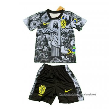 Camiseta Brasil Jesus Nino 2024-2025 Negro Camiseta Brasil Jesus Nino 2024-2025 Negro