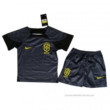 Camiseta Brasil Portero Nino 2022 Negro Camiseta Brasil Portero Nino 2022 Negro