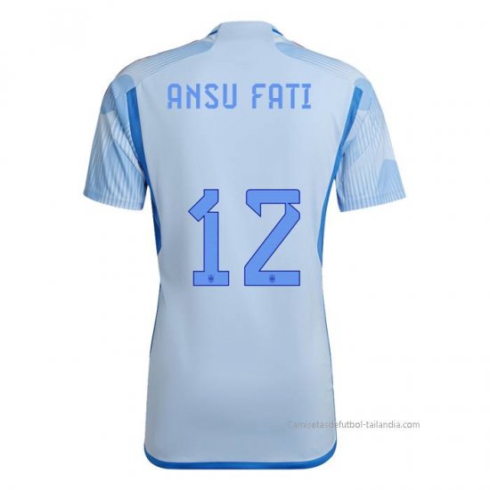 2ª Camiseta Espana Jugador Ansu Fati 2022 - Haga un click en la imagen para cerrar