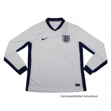 1ª Camiseta Inglaterra Manga Larga 2024 1ª Camiseta Inglaterra Manga Larga 2024