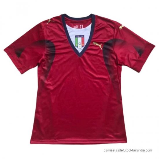 Camiseta Italia Portero Retro 2005-2006 Rojo - Haga un click en la imagen para cerrar