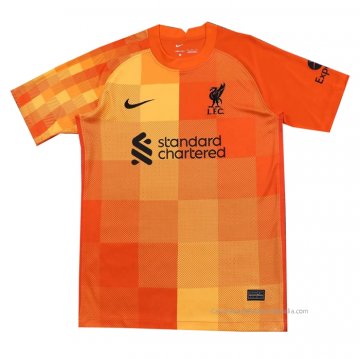 Camiseta Liverpool Portero 2021-2022 Naranja Camiseta Liverpool Portero 2021-2022 Naranja