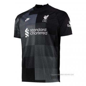 Camiseta Liverpool Portero 2021-2022 Negro Camiseta Liverpool Portero 2021-2022 Negro