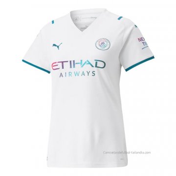 2ª Camiseta Manchester City Mujer 2021-2022 2ª Camiseta Manchester City Mujer 2021-2022