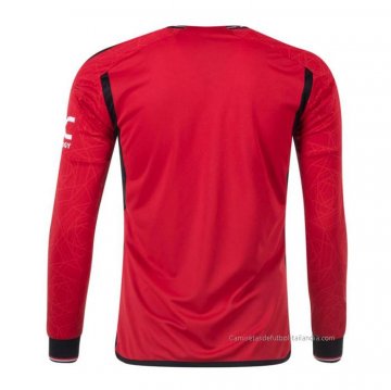 1ª Camiseta Manchester United Manga Larga 2023-2024