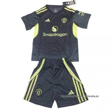 2ª Camiseta Manchester United Portero Nino 2025-2026