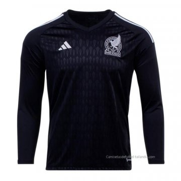 Camiseta Mexico Portero Manga Larga 2022 Negro Camiseta Mexico Portero Manga Larga 2022 Negro