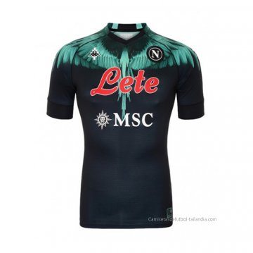 Camiseta Napoli Portero Kappa x Marcelo Burlon 2021 Camiseta Napoli Portero Kappa x Marcelo Burlon 2021