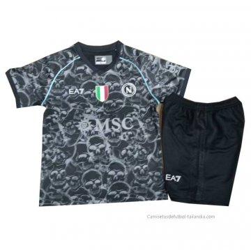 Camiseta Napoli x Halloween Nino 2023-2024 Camiseta Napoli x Halloween Nino 2023-2024