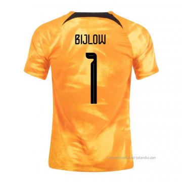 1ª Camiseta Paises Bajos Jugador Bijlow 2022 1ª Camiseta Paises Bajos Jugador Bijlow 2022