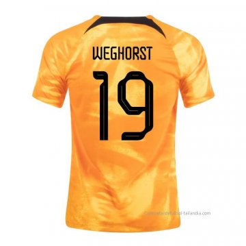 1ª Camiseta Paises Bajos Jugador Weghorst 2022 1ª Camiseta Paises Bajos Jugador Weghorst 2022