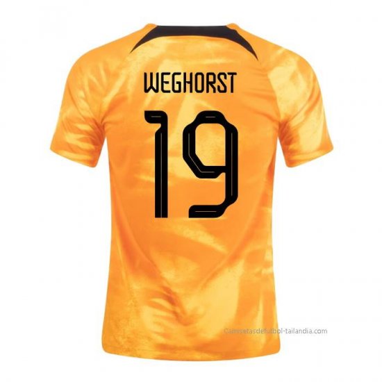 1ª Camiseta Paises Bajos Jugador Weghorst 2022 - Haga un click en la imagen para cerrar