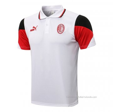 Camiseta Polo del AC Milan 2021-2022 Blanco Camiseta Polo del AC Milan 2021-2022 Blanco