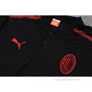 Camiseta Polo del AC Milan 2022-2023 Negro