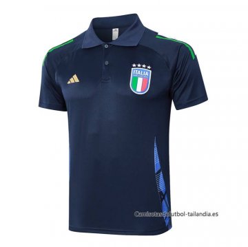 Camiseta Polo del Italia 2024-2025 Azul Camiseta Polo del Italia 2024-2025 Azul