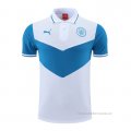 Camiseta Polo del Manchester City 2022-2023 Azul y Blanco