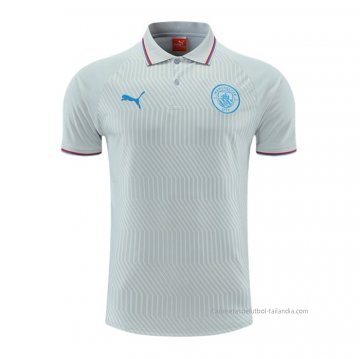 Camiseta Polo del Manchester City 2022-2023 Gris