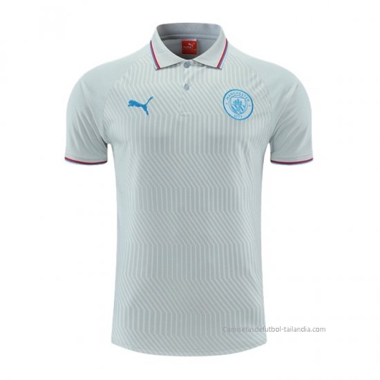 Camiseta Polo del Manchester City 2022-2023 Gris - Haga un click en la imagen para cerrar