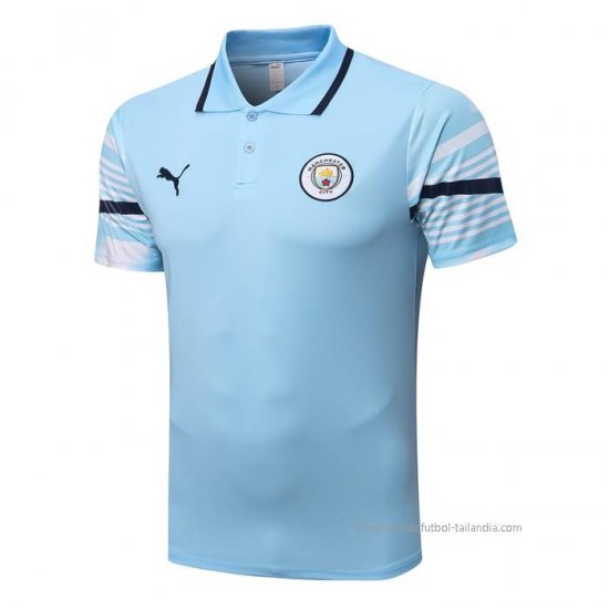 Camiseta Polo del Manchester City 2022-2023 Azul - Haga un click en la imagen para cerrar