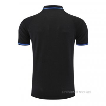 Camiseta Polo del Manchester United 2022-2023 Negro y Azul