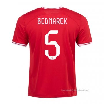 2ª Camiseta Polonia Jugador Bednarek 2022 2ª Camiseta Polonia Jugador Bednarek 2022