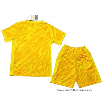 Camiseta Portugal Portero Nino 2024 Amarillo