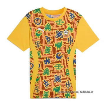 Camiseta Pre Partido del Ghana 2024 Amarillo Camiseta Pre Partido del Ghana 2024 Amarillo